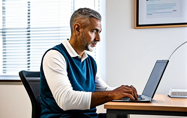 A focused professional male basketball coach, fully clothed in modest, smart casual attire, sitting at a desk in a modern, well-lit study room. He is intently reading a large textbook on sports psychology and coaching methodologies. On the desk, a laptop displays a certificate graphic (e.g., FIBA coaching certification) and a small, official basketball is visible. The atmosphere is quiet and academic, emphasizing continuous learning. The image features perfect anatomy, correct proportions, natural pose, well-formed hands, proper finger count, and natural body proportions. This is a professional portrait, high-quality, safe for work, appropriate content, fully clothed, and family-friendly.