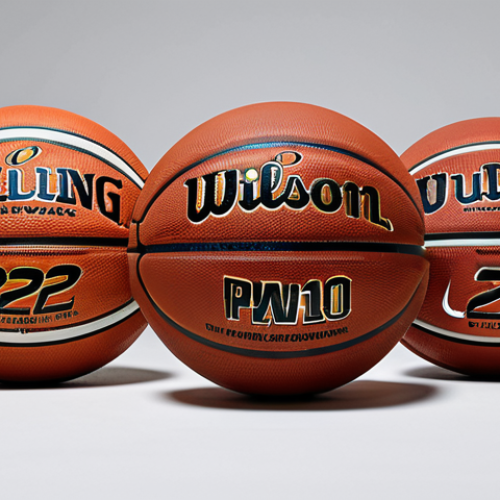 A professional studio photograph showcasing a diverse collection of basketballs, emphasizing material innovation. In the foreground, a durable, textured rubber outdoor basketball designed for rough surfaces. Next to it, a sleek, premium composite leather indoor basketball, highlighting its superior grip and refined surface. A third, subtly visible ball in the background features advanced micro-textures or a sustainable material label, hinting at future innovations. The composition is clean and minimalist, with soft, even lighting. High-resolution, crisp focus, vibrant sports aesthetic, safe for work, appropriate content, fully clothed, family-friendly, perfect anatomy, correct proportions, natural composition.